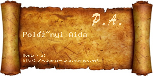Polányi Aida névjegykártya
